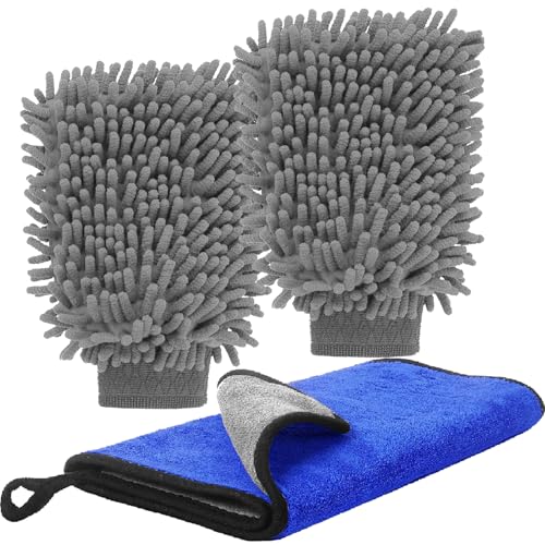 Tallkeey Car Wash Mitts Set