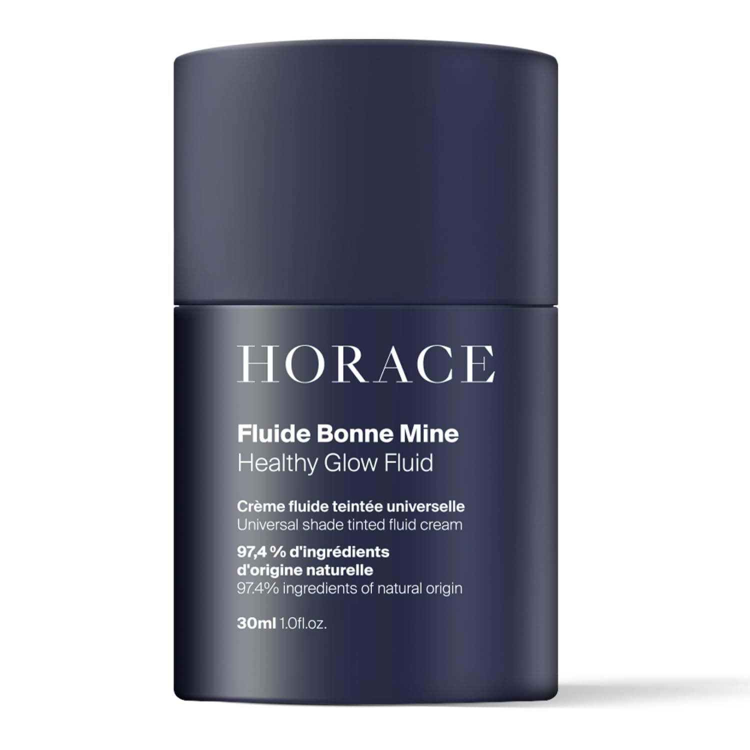 HORACE Healthy Glow Fluid for Men – Tinted Fluid Cream – Universal Shade for All Skin Types – 97% Organic & Natural Ingredients – No Parabens,