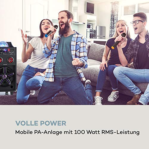Auna Pro DisGo Box 100 Mobile PA-Anlage mit 10 Zoll Tieftöner