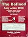 The Defined King James Bible - Large Print Black Leather