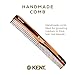 Kent 6T Fine Tooth and Wide Tooth Hair Comb, Handmade Styling Comb for Hair Care, Barber Combs, Beard Combs For Men, Styling Grooming for Men, Women and Kids
