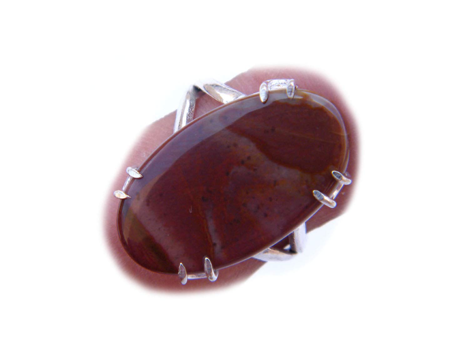 Royal Imperial Jasper Ring Silver Plated Ring Handmade Designer Ring Jewelry (Ring Size 8.75 USA) AH-14489