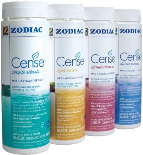 4) New Zodiac NATURE 2 Spa Cense Non Chlorine Shock & Aromatherapy Spa Pack