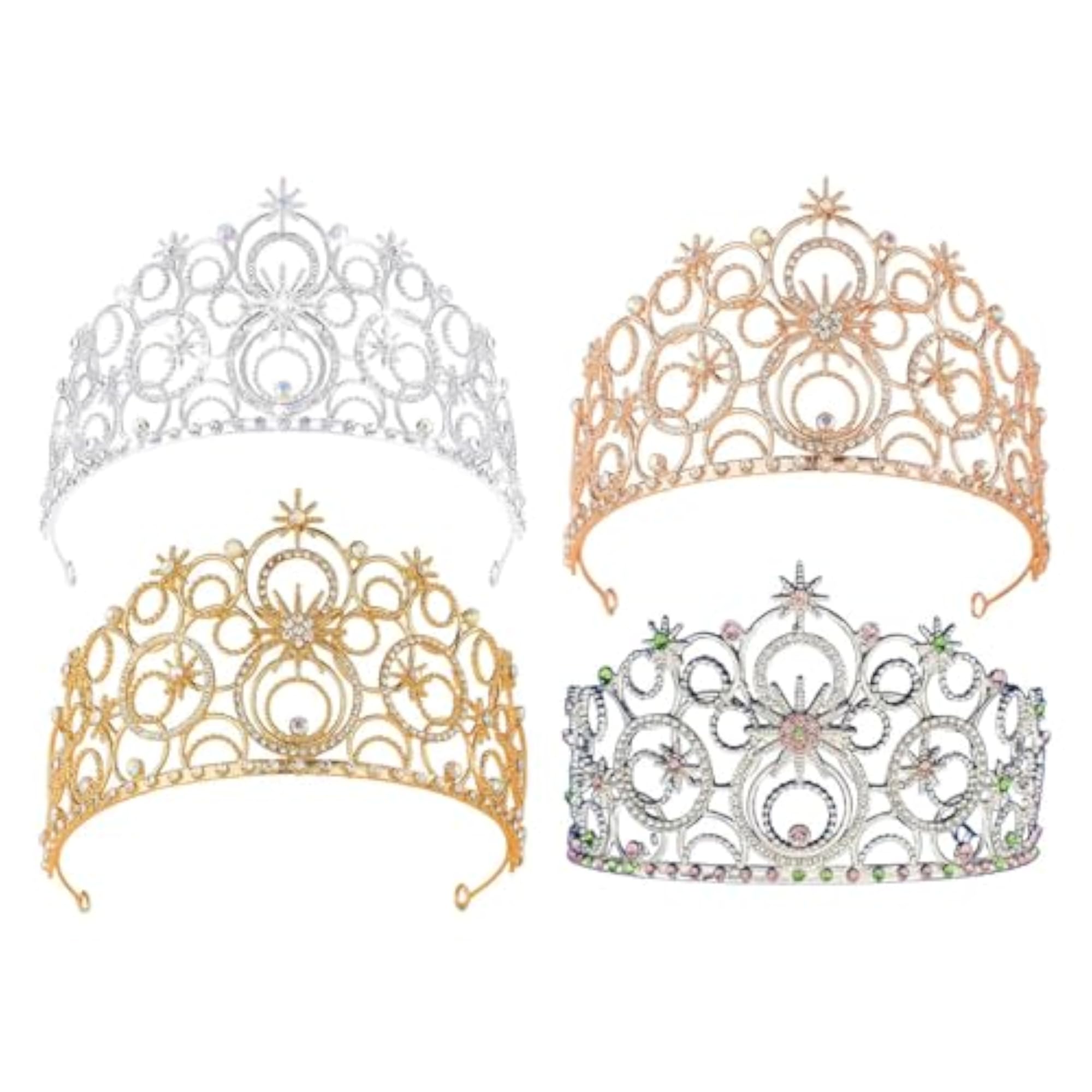 Queen Silver Rhinestone Tiara Headband for Ceremonies