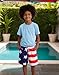 CJMJXPH Boys Swim Trunks Toddler Swim Shorts Little Boys Bathing Suit Swimsuit American Flag 2 10-12 Years