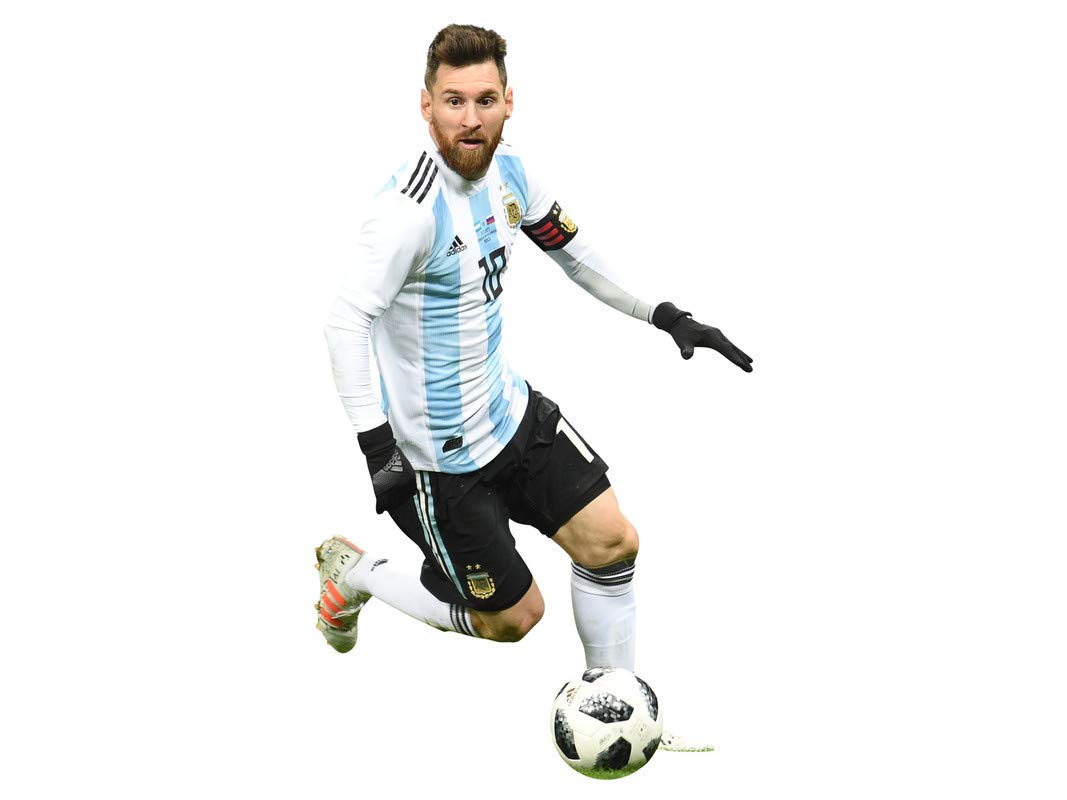 DivineDesigns™ Argentina Lionel Messi Sticker (Size :- 46 X 76 cm) | Wall Sticker for Living Room/Bedroom/Office and All Decorative Stickers-image-41