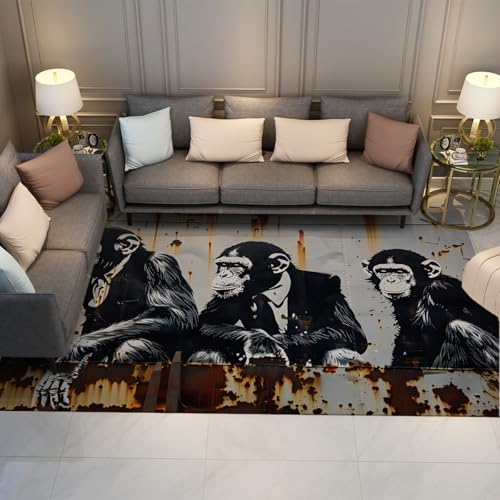 Tapis pour salon antidérapant lavable idéal pour chambre à coucher - 3