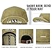 Croogo Short Brim 5 Panel Cap Vintage Dad Hat Cute Baseball Hat for Men Fashion Flat Bill Cap Hip Hop Street STYL,Khaki-CR5P01
