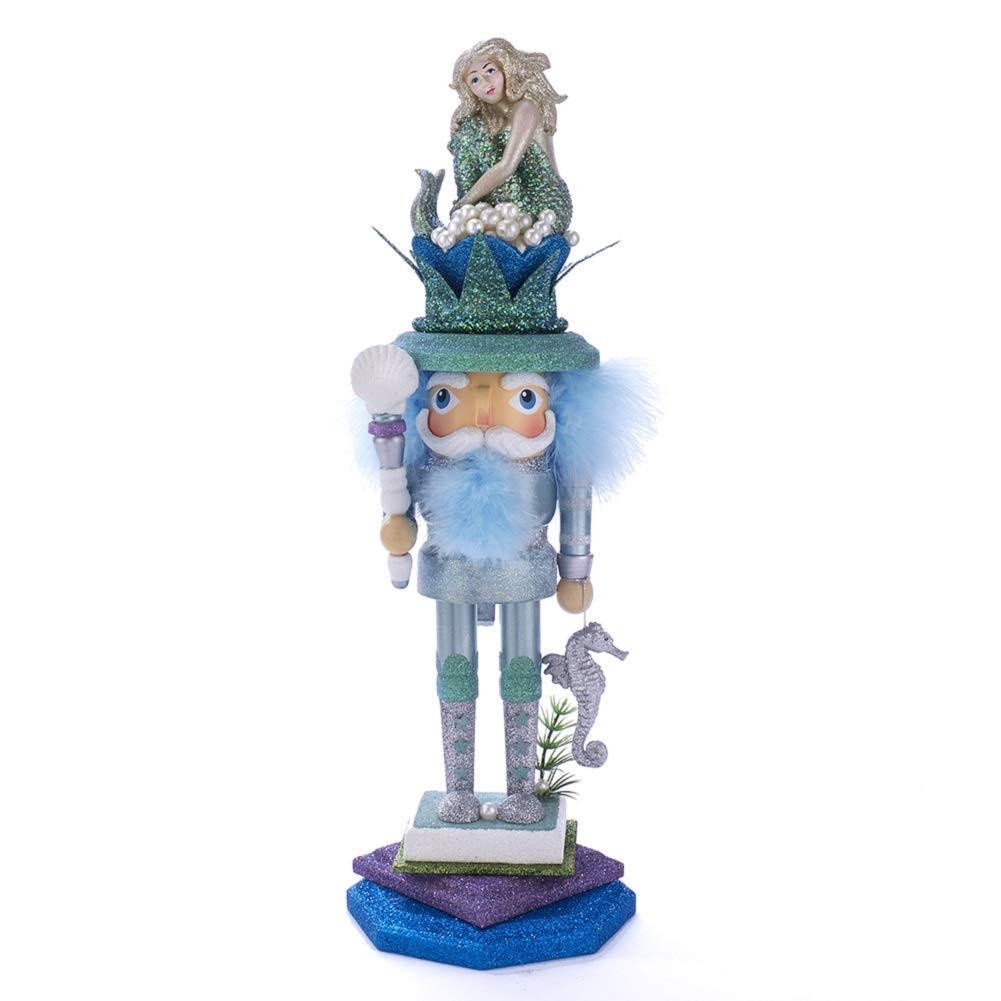 Kurt Adler 17.5-inch Hollywood Mermaid King Nutcracker