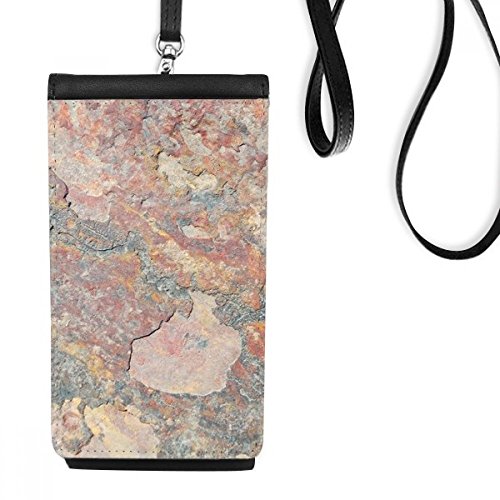 Texture rouille faux smartphone bourse cuir suspendu pour éviter les poches pleines