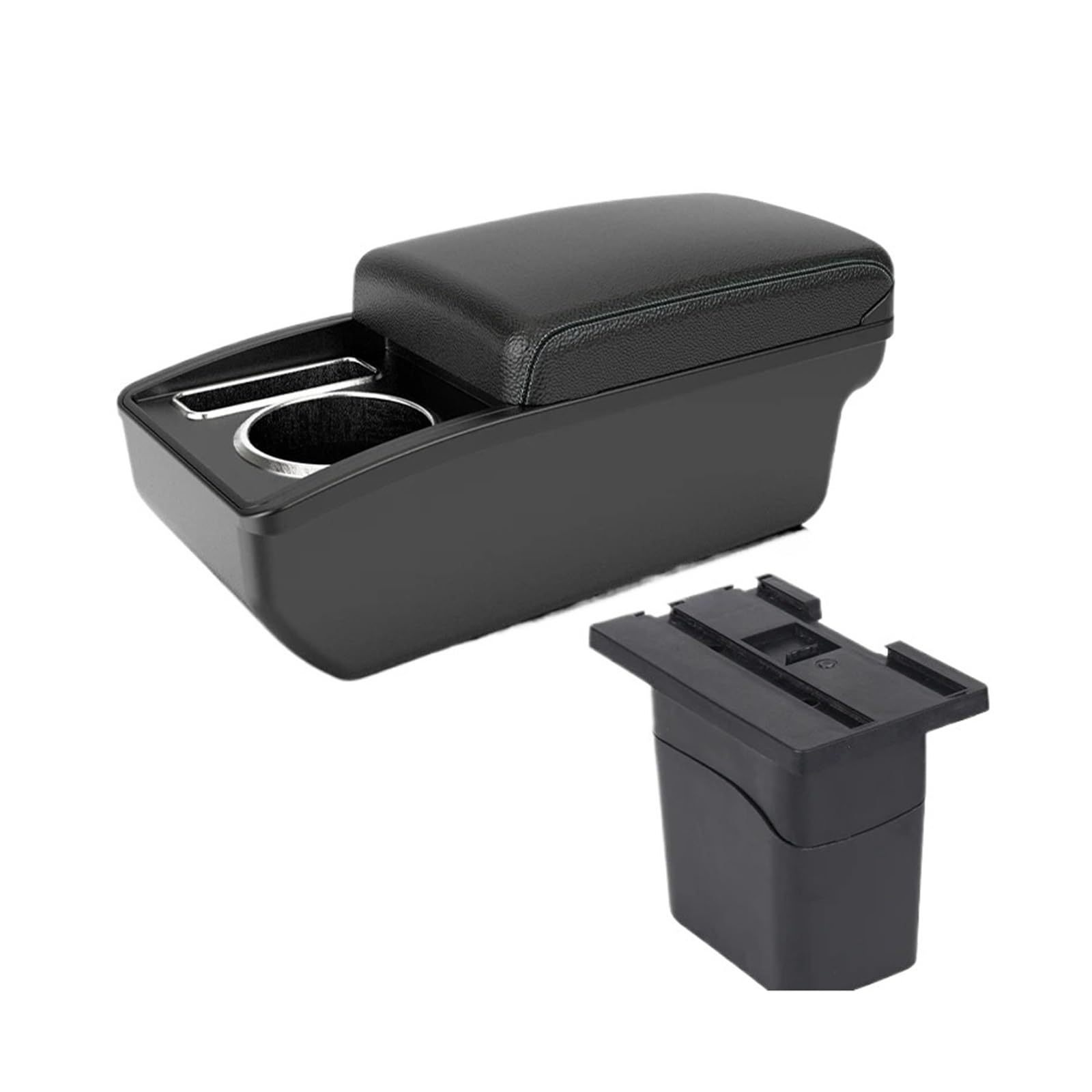 Ggwqoops Car Armrests For Chevrolet For Cruze 2009-2015 Armrest For Holden Box For Arm Centre Console Storage Interior Armrest Box(A3 Black white NOUSB)
