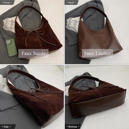 Bolso Tote de Gamuza para Mujer estilo Hobo miniatura 6
