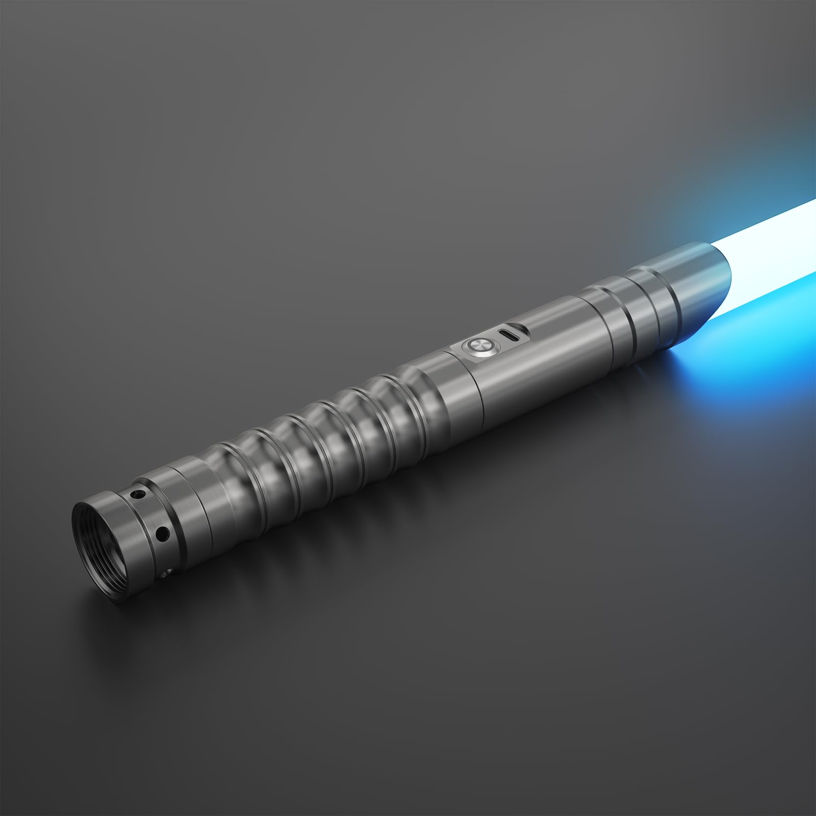 Spada Laser per Bambini e Adulti,Spada Laser Ricaricabile Via USB, Spada Laser con 15 Colori e 12 Effetti sonori, Adatta a duelli intensi