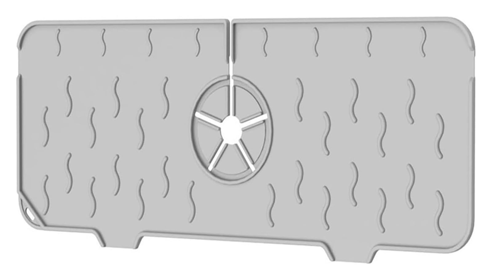 ZQFHSX Silicone Kitchen Sink Drainage pad, Faucet Mat Foldable Drain Rack Splash Catcher 140x370mm