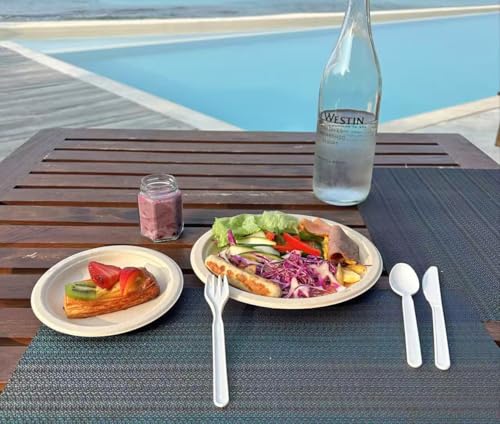 GreenWorks 6" Compostable CPLA Cutlery Kits, BPI Certified 200 Sets (Fork, Spoon,Knife,Napkin 4 in 1) Individually Wrapped With Compostable Bags,Alternative to Plastic Disposable Utensils - Image 5