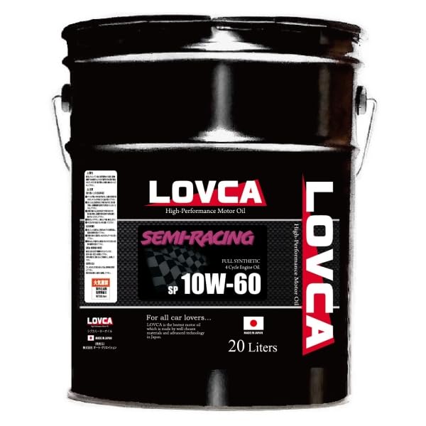 メンテナンス LOVCA SEMI-RACING 10W-60 20L SP Amazon | LOVCA SEMI-RACING 10W-60 20L SP エンジンオイル □LSR1060