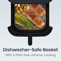 Chefman Crispinator Air Fryer 7-in-1 with 8 Qt Capacity, 450°F Max Temp & TurboFry Pro Technology for Fast, Even Results, Bake, Broil, Dehydrate, Viewing Window, Nonstick Ceramic-Coated Basket — image 8