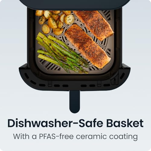 Chefman Crispinator Air Fryer 7-in-1 with 8 Qt Capacity, 450°F Max Temp & TurboFry Pro Technology for Fast, Even Results, Bake, Broil, Dehydrate, Viewing Window, Nonstick Ceramic-Coated Basket by Chefman - Image 8