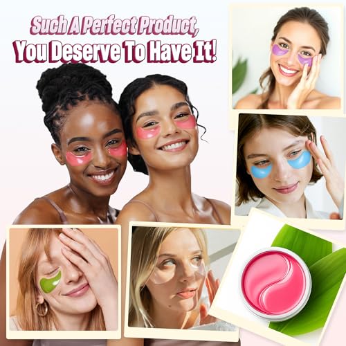 Image of NAZANO Under Eye Patches - 60 Pack Eye Masks | for Puffy Eyes, Dark Circles, Bags & Wrinkles with Collagen & Hyaluronic Acid - Eye Care Pads for Daily Skincare (Pink)