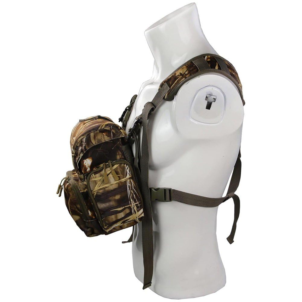 Arnés para Binoculares, Paquete De Pecho, Estuche para Binoculares con Bolsa para Telémetro, Estuche Ajustable para Binoculares, para Observación, Caza, Senderismo Y Tiro.