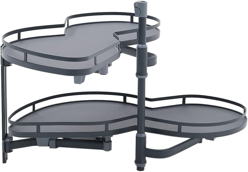 Étagère de rangement pivotante pour angle mort de cuisine extensible - 7