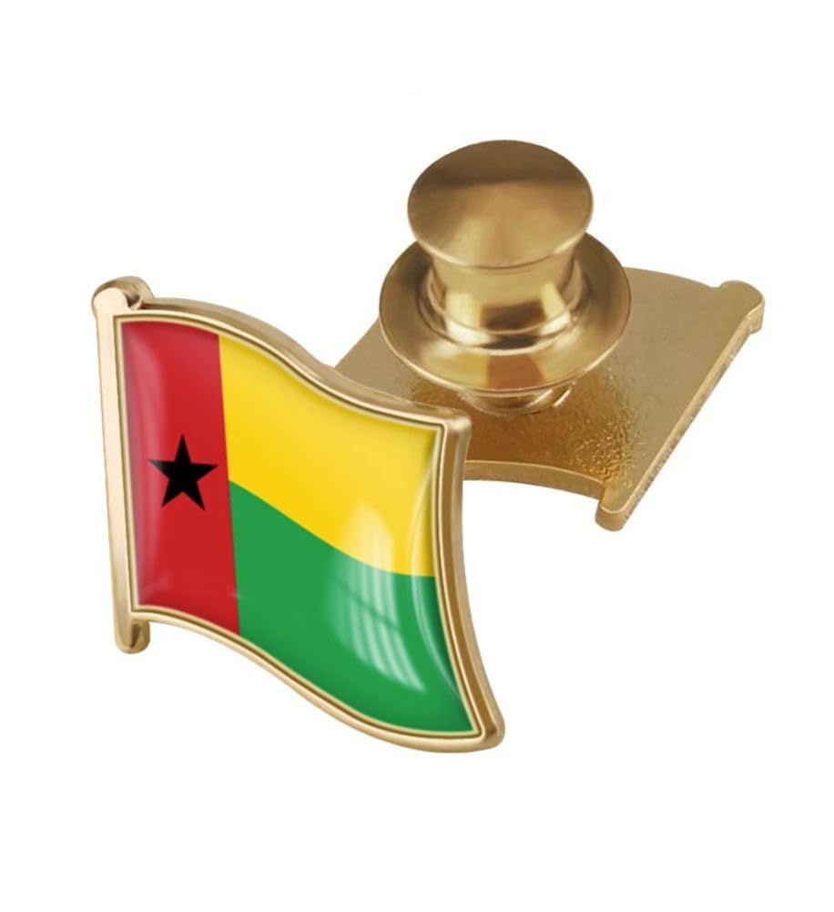 vmcoatdu Country Flag Backs Locking Pin Keepers Locking Clasp Pin Badge International Travel Brooch Metal Alloy Souvenir Pin 0.75x0.7 Inch Small Pin