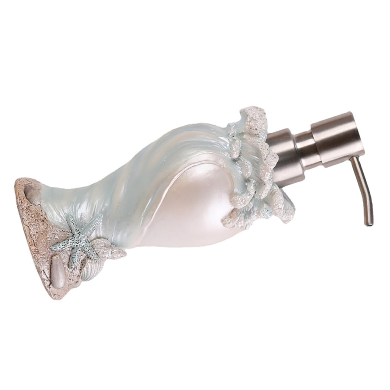 TOYANDONA Dispenser Sapone Liquido Stile Decorativo per Bagno e Cucina Bottiglia Ricaricabile per Sapone Lozione Shampoo e Gel Doccia Pompa Leggera e Facile da Usare Adatto per Casa e Hotel