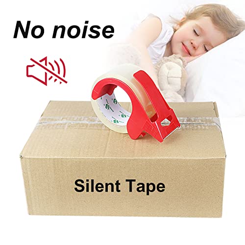 image for BOMEI PACK Heavy Duty Clear Packing Tape,2 Rolls with refillable Dispe