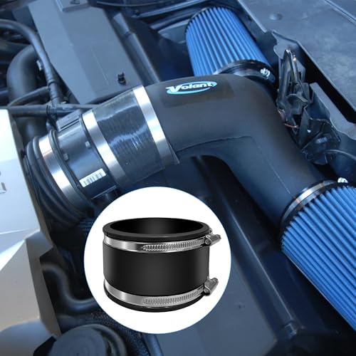 150mm Flexible Gummimuffe Gummikupplung mit Zwei Edelstahlschellen, Flexible Geräuschmindernde Manschette für Rohrventilator,Rohrverbinder für Rohrventilator,Zum Anschluss Von Rohrventilatoren