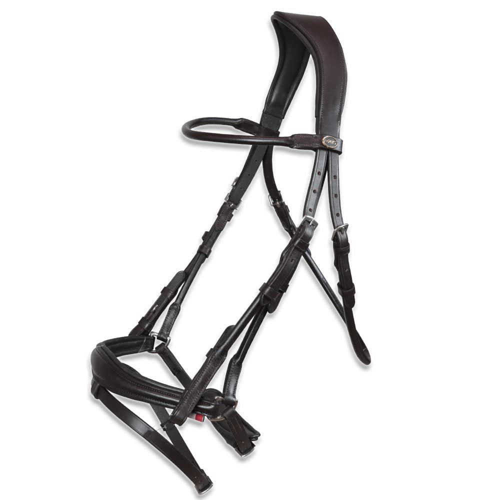 Horses Brida Tubular Merano, Finimento Indispensable para la Conducción del Caballo, Disponible en varios tamaños y colores