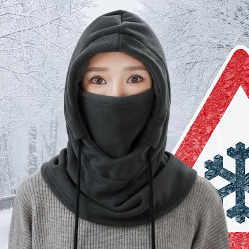 oshhni Máscara facial balaclava com capuz pescoço mais quente macio chapéu de inverno térmico balacl