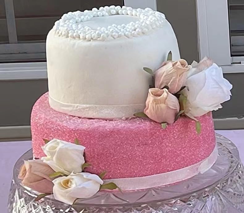 Miniatura 5 de Decoración comestible de azúcar rosa lijado para cupcakes, celebraciones, perlas de caramelo, frasco, boda, fiesta, pasteles, postres, suministros