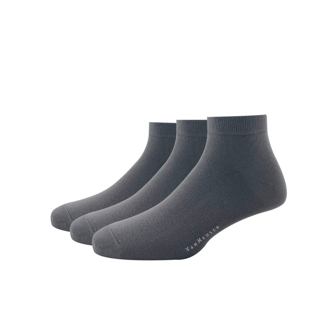 van heusen Mens Cotton Ankle Length Socks (Pack of 3) Dark Grey-picture-10