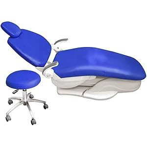 4 Piezas/Juego Silla Dental Cuero PU Cubierta Asiento Funda De Sillón Dental Elástico Impermeable Protector Dentista Contiene Reposacabezas, Asiento Funda Protectora