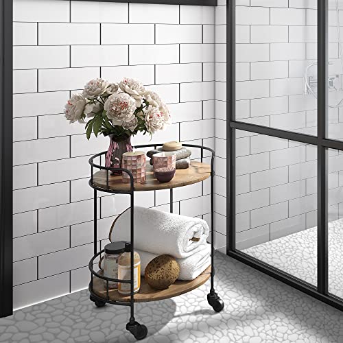 Sunwings Pebble Tile For Shower Floor Border Kitchen Bathroom Backsplash. Marble Stone Looks Wall And Floor Tile, 10 Sheets, White. #TOP4