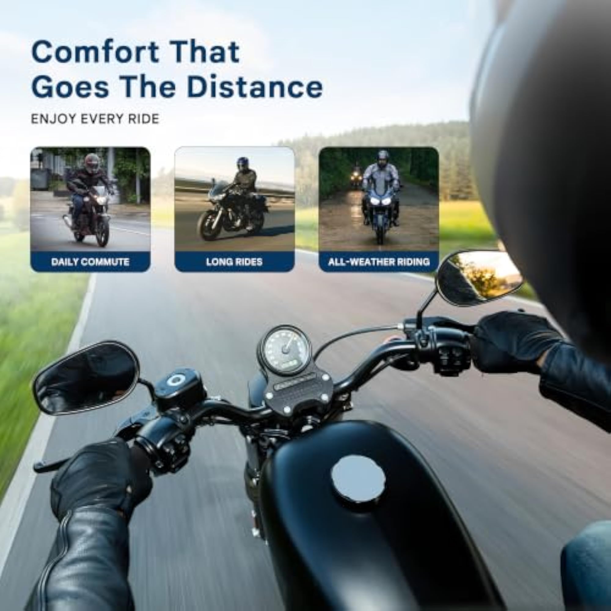 Motorcycle & Bicycle Handlebar Grip Cover - Soft Foam