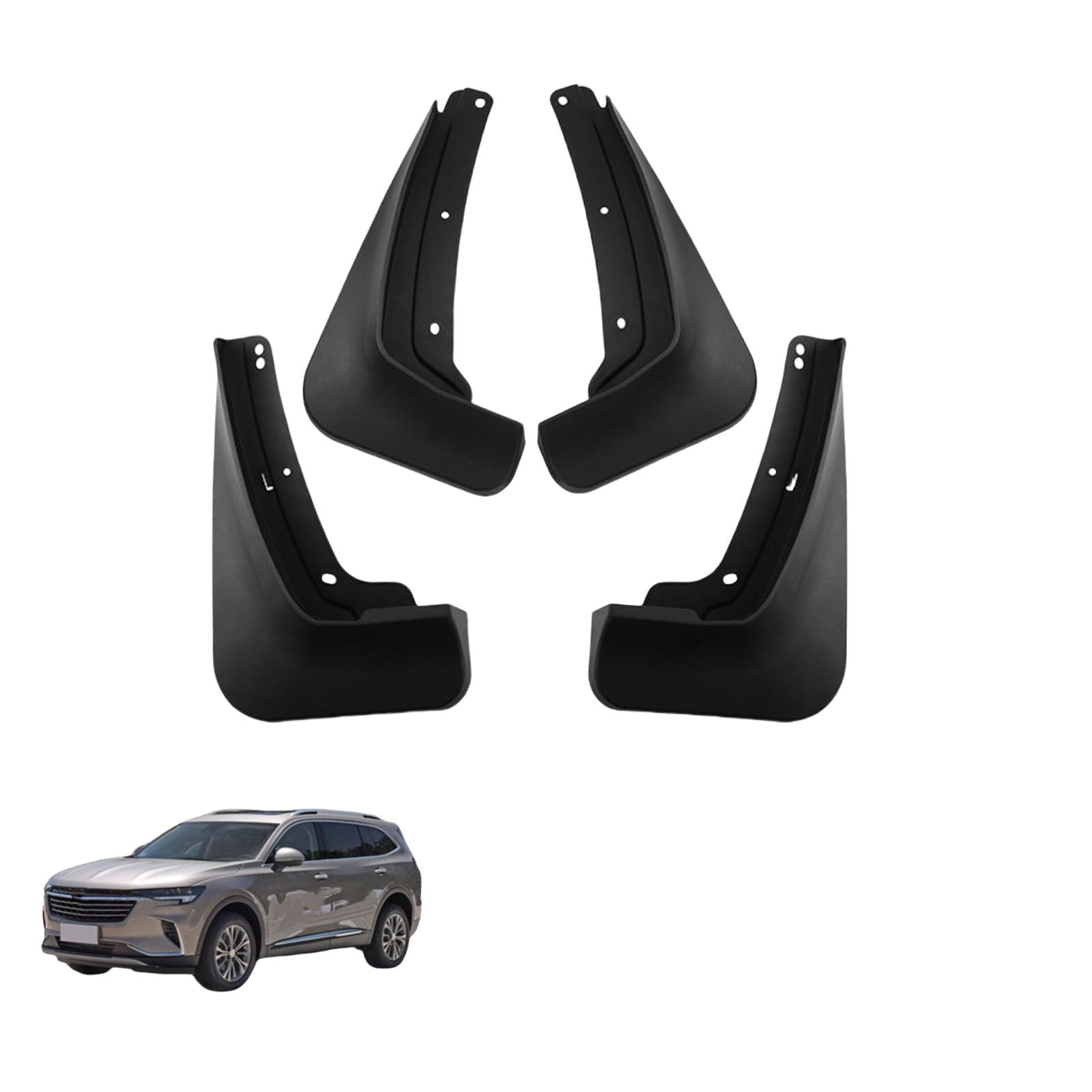 NYSLDSCO 4Pcs Premium Mud Flaps for Buick Envision Plus 2021-2025 Front and Rear Splash Guards Durable Mudguards Protection Against Road Debris