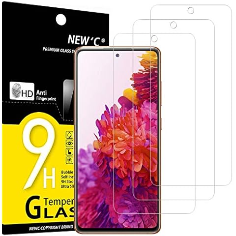 NEW'C 3 Pack Designed for Samsung Galaxy S20 FE / S20 FE 5G Screen Protector Tempered Glass, Case Friendly Anti Scratch Bubble Free Ultra Resistant Cover