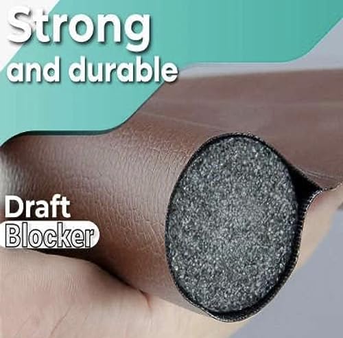 Under door dust and insect barrier removable no drill (brown) Anti Dust and Insects Under Door Removable Install Without Screws (Brown)