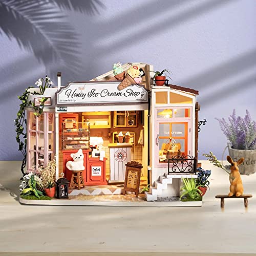 DIY Dollhouse Miniature House Kit mit Möbeln Maßstab 1:24 Kreativzimmer Tiny House Kit Puppenhäuser zum Bauen für… – Bild 3
