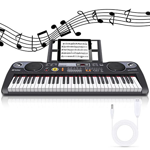 Foxsport Piano Numérique Enfant, Piano Électronique 61 Touches Microphone, 200 Sons Intégrés, 60 Morceaux de… - Les Beatles, Paul McCartney, John Lennon, RIngo Starr, George Harrison Foxsport Piano Numérique Enfant, Piano Électronique 61 Touches Microphone, 200 Sons Intégrés, 60 Morceaux de…