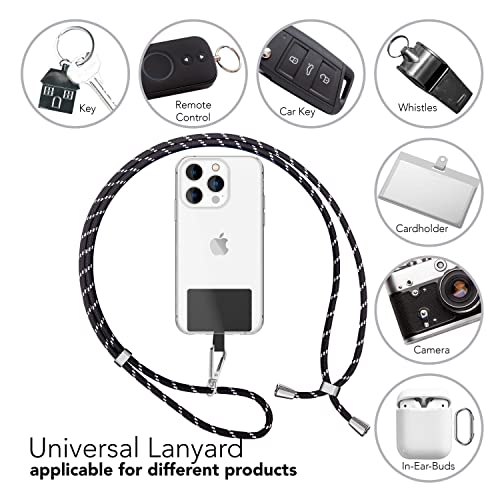 NALIA Colorful Universal Lanyard Phone Case Strap, Adjustable Cord 160 CM Nylon Crossbody Cell Phone Holder - Image 4