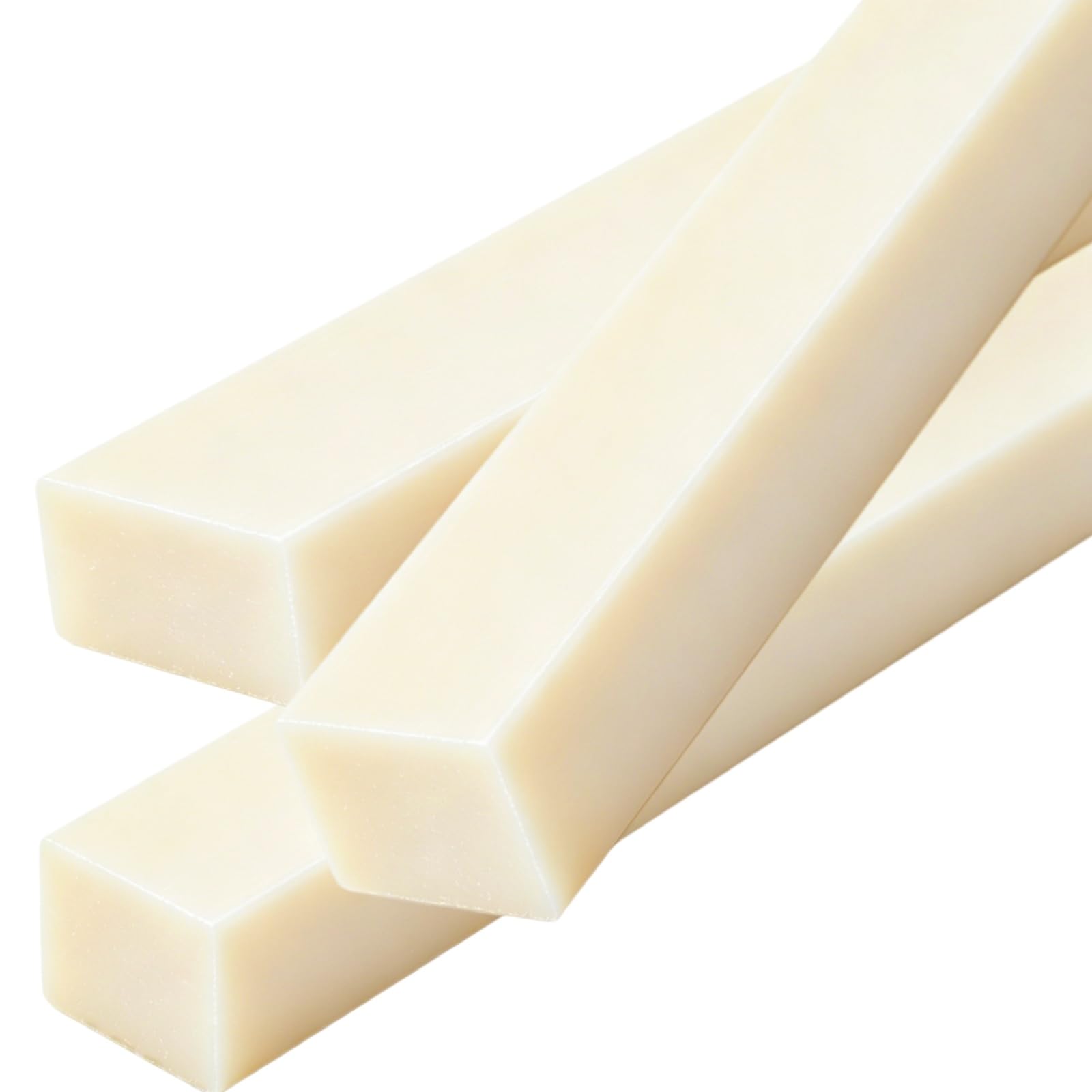 Purzen ABS Plastic Flat Bar Beige Rectangular Strip 500mm×50mm Rigid Smooth Surface for Milling Laser Cutting Structural Support Enclosure DIY Fabrication,15mm