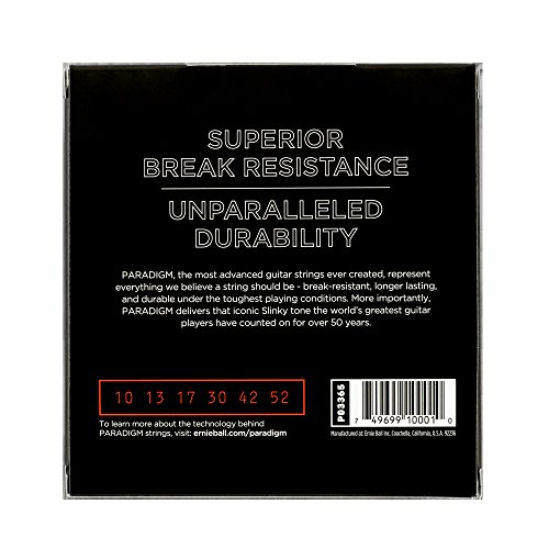 Ernie Ball Skinny Top Heavy Bottom Slinky Paradigm Jeu de 3 cordes pour guitare électrique, calibre 10-52 - Les Beatles, Paul McCartney, John Lennon, RIngo Starr, George Harrison Ernie Ball Skinny Top Heavy Bottom Slinky Paradigm Jeu de 3 cordes pour guitare électrique, calibre 10-52 – Image 3