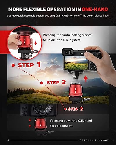 IFOOTAGE Mini Tripod for Camera Professional Tabletop Small Tripod with Pedal for Photography DesktopTripod Max Load up to 17.64 lbs - Image 4