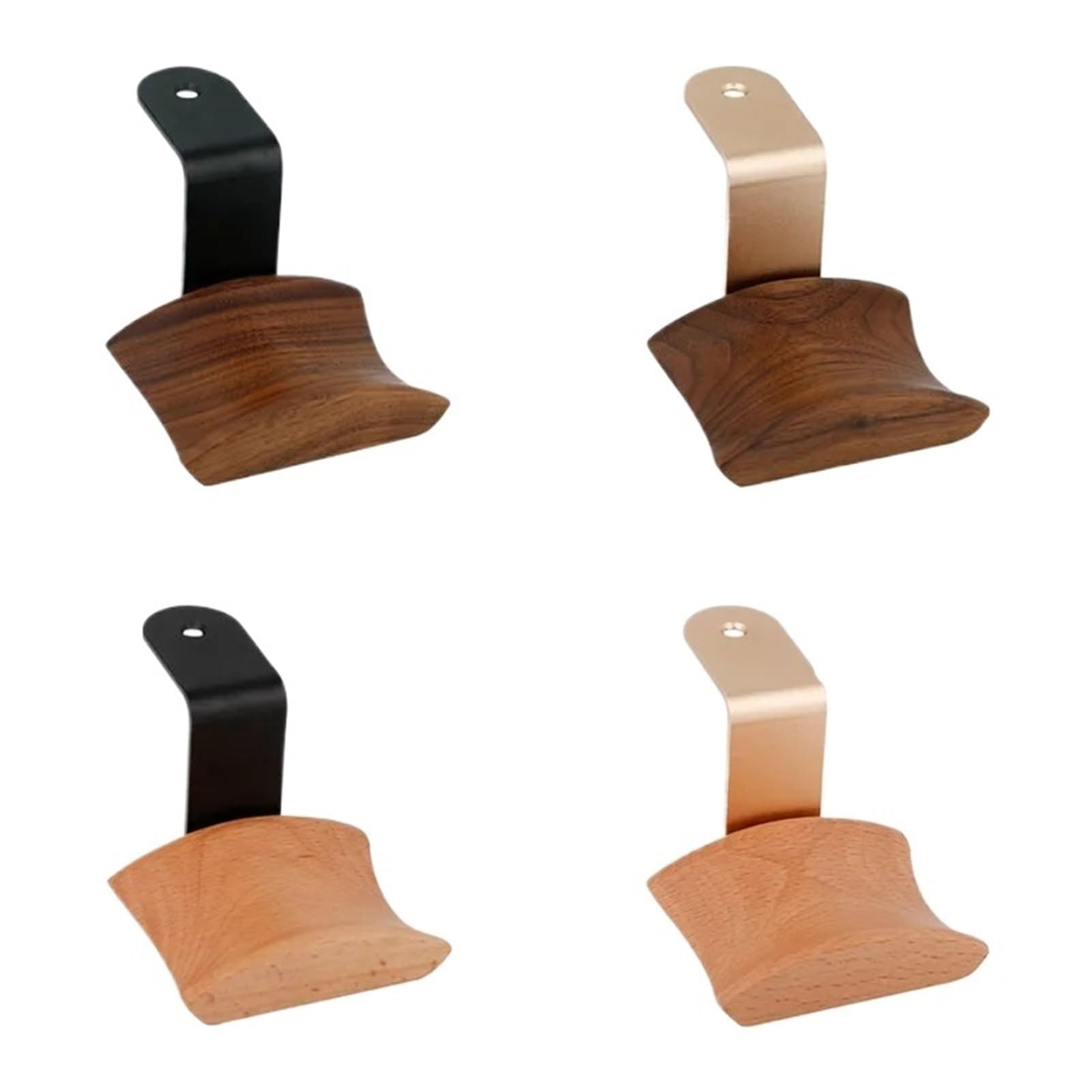 Supporto da parete per headset Supporto for cuffie in legno | Supporto universale for cuffie, espositore in metallo con gancio for cuffie montato a parete(Z- golden walnut)