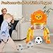2 in 1 Basketball Hoop and Soccer Goal Set, Toddler Sports Toy for Indoor Outdoor Play, Perfect Christmas Birthday Gift for Baby Boys and Girls 1 2 3 Year Old，Lion Theme
