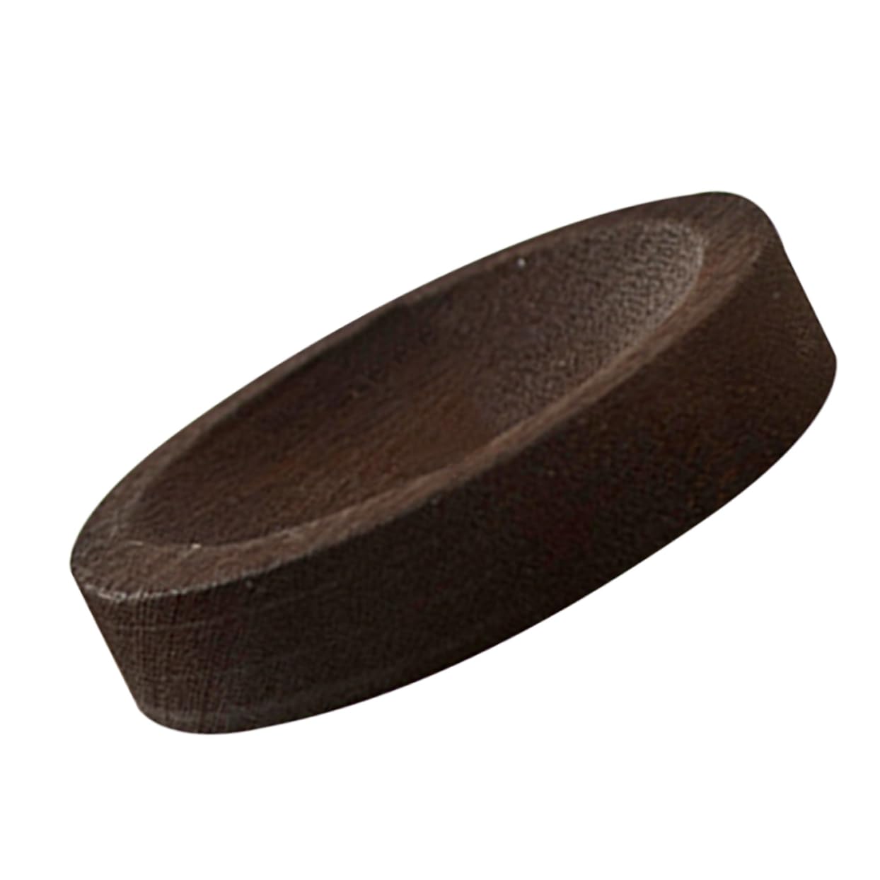 PRETYZOOM 4 Stück Räucherstäbchen Diffusor Wärmer Holzkohlebrenner Weihrauch Streichhölzer Handhaben Im Freien Runden Duftend Deckel Schlag Weihrauchhalter Stöcke Hölzern Dark Brown