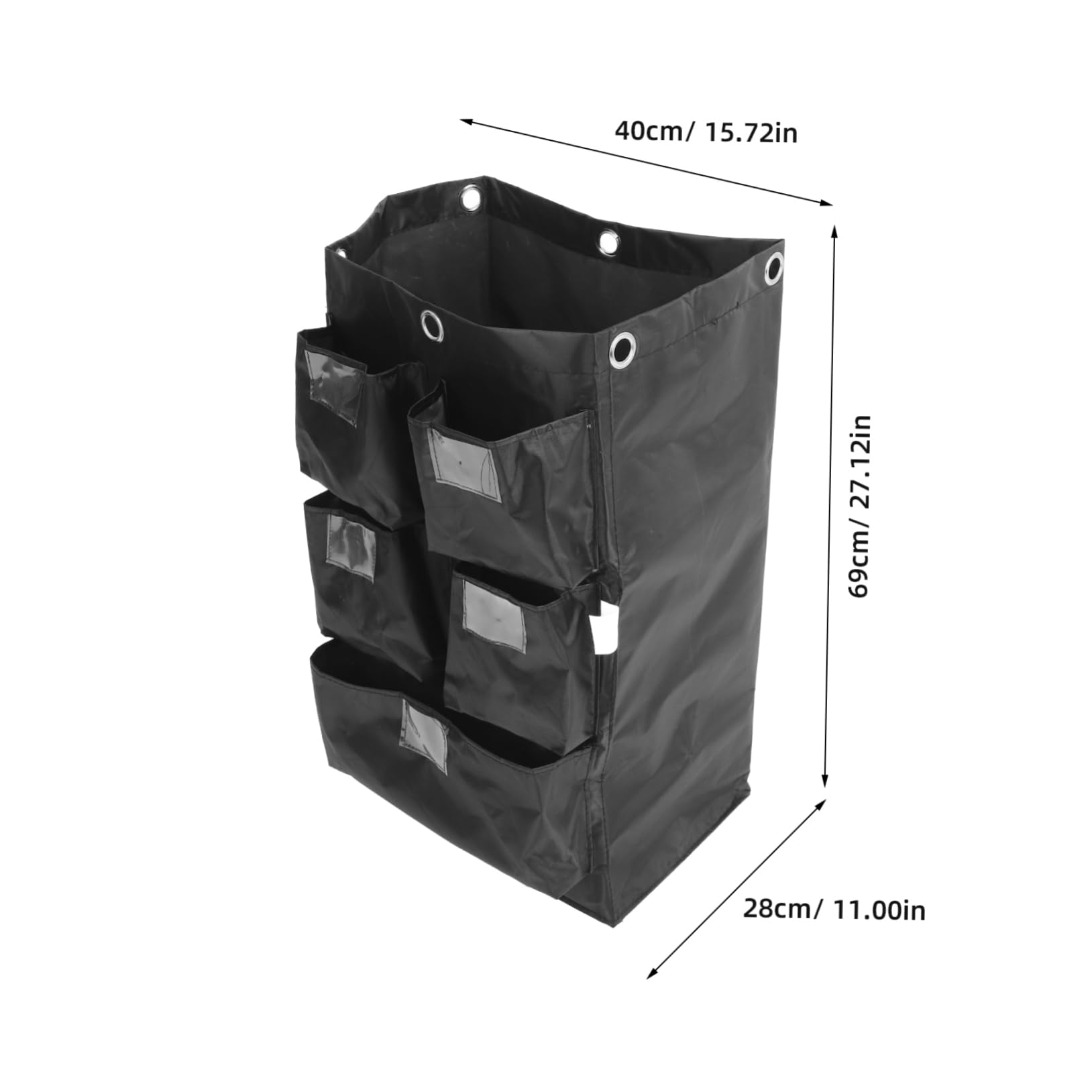 Cabilock Bolsa De Repuesto para Carrito De Limpieza Oxford Compartimentos Uso Industrial
