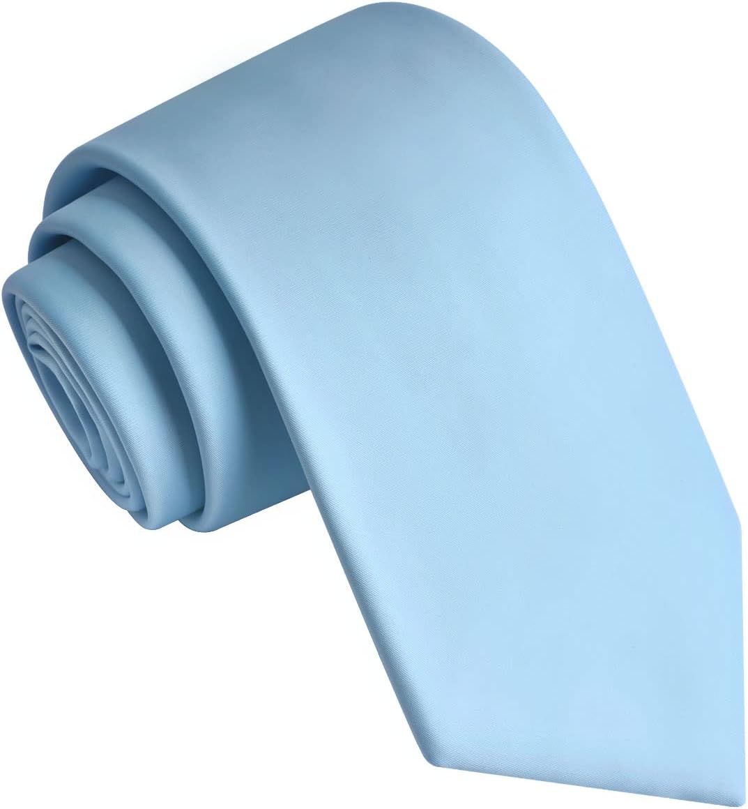 'Branduce 3.15''8cm Mens Solid Satin Tie Pure Color Necktie + Gift Box'
